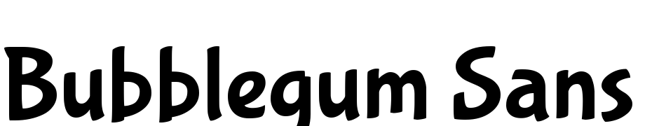 Bubblegum Sans Regular cкачати шрифт безкоштовно